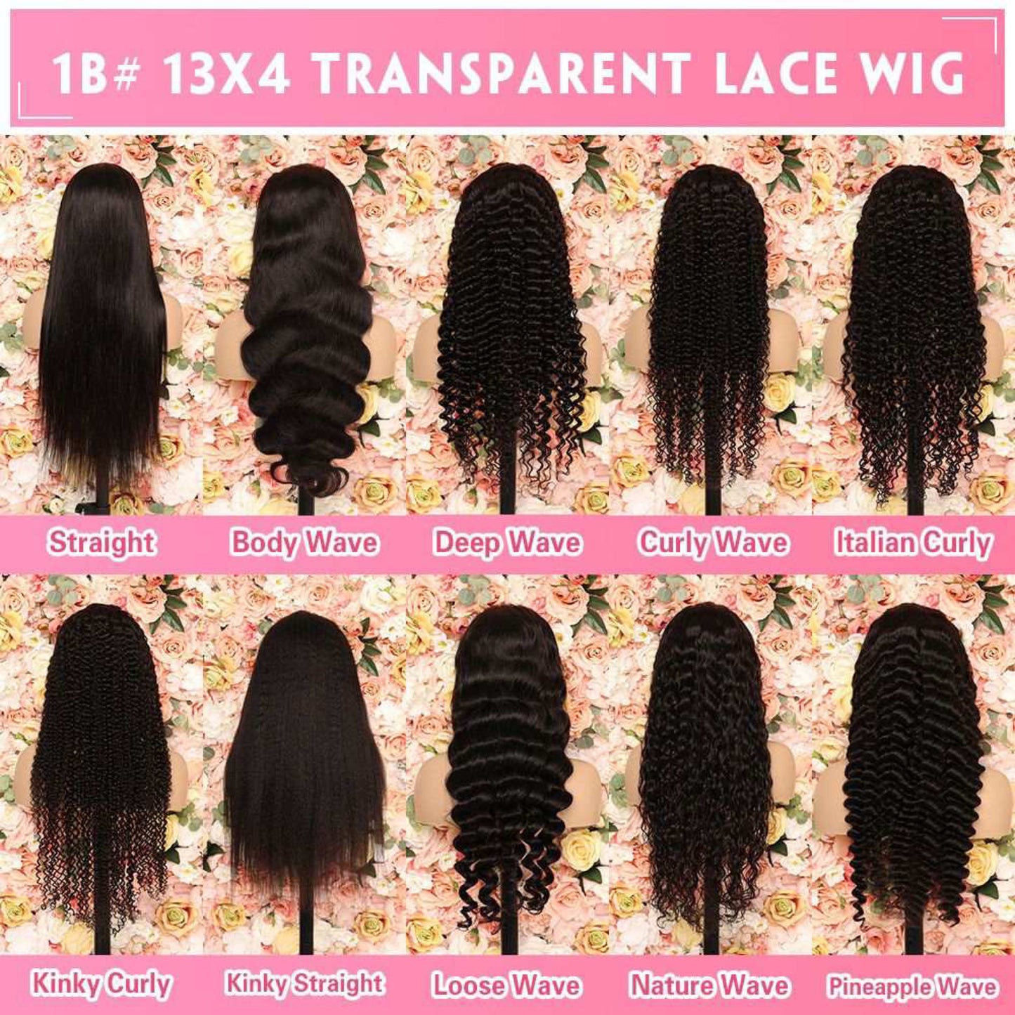 13x4 Transparent Lace Wigs